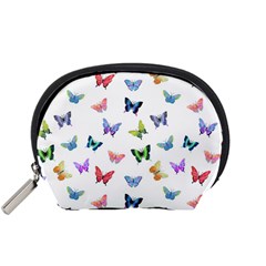 Cute Bright Butterflies Hover In The Air Accessory Pouch (small) by SychEva