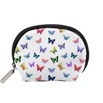 Cute Bright Butterflies Hover In The Air Accessory Pouch (Small) Front