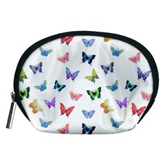 Cute Bright Butterflies Hover In The Air Accessory Pouch (medium) by SychEva