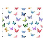 Cute Bright Butterflies Hover In The Air Double Sided Flano Blanket (Mini)  35 x27  Blanket Front