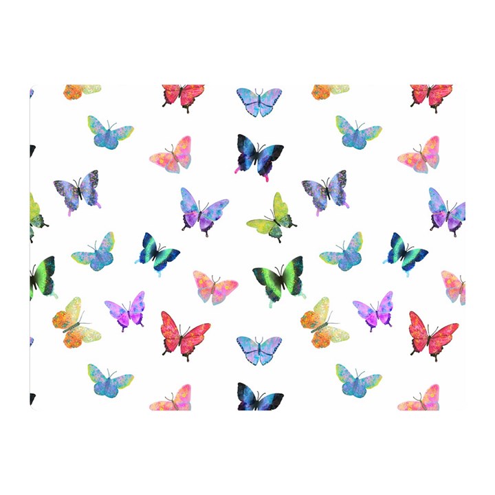 Cute Bright Butterflies Hover In The Air Double Sided Flano Blanket (Mini) 