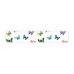 Cute Bright Butterflies Hover In The Air Flano Scarf (mini) by SychEva