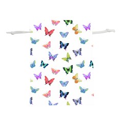 Cute Bright Butterflies Hover In The Air Lightweight Drawstring Pouch (m) by SychEva