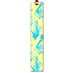 Yellow and blue leafs silhouette at sky blue Large Book Marks Front