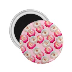 Pink And White Donuts 2 25  Magnets by SychEva