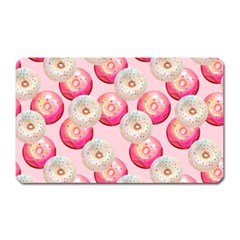 Pink And White Donuts Magnet (rectangular) by SychEva