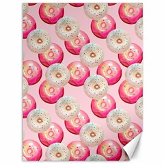 Pink And White Donuts Canvas 36  X 48  by SychEva