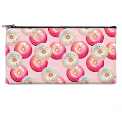 Pink And White Donuts Pencil Case by SychEva