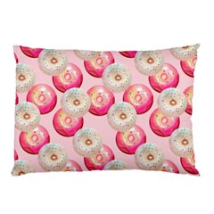 Pink And White Donuts Pillow Case (two Sides) by SychEva