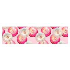 Pink And White Donuts Satin Scarf (oblong) by SychEva