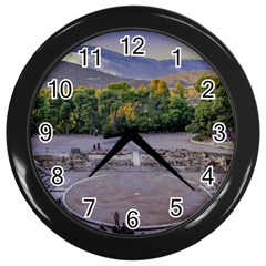 Epidaurus Theater, Peloponnesse, Greece Wall Clock (black) by dflcprintsclothing