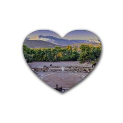 Epidaurus Theater, Peloponnesse, Greece Heart Coaster (4 Pack)  by dflcprintsclothing