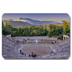 Epidaurus Theater, Peloponnesse, Greece Large Doormat  by dflcprintsclothing