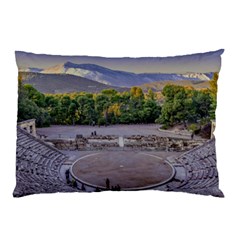 Epidaurus Theater, Peloponnesse, Greece Pillow Case by dflcprintsclothing