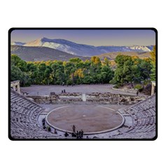 Epidaurus Theater, Peloponnesse, Greece Double Sided Fleece Blanket (small)  by dflcprintsclothing