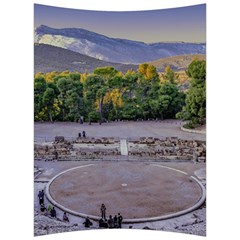 Epidaurus Theater, Peloponnesse, Greece Back Support Cushion by dflcprintsclothing