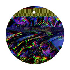 Unadjusted Tv Screen Ornament (round) by MRNStudios