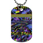 Unadjusted Tv Screen Dog Tag (Two Sides) Front