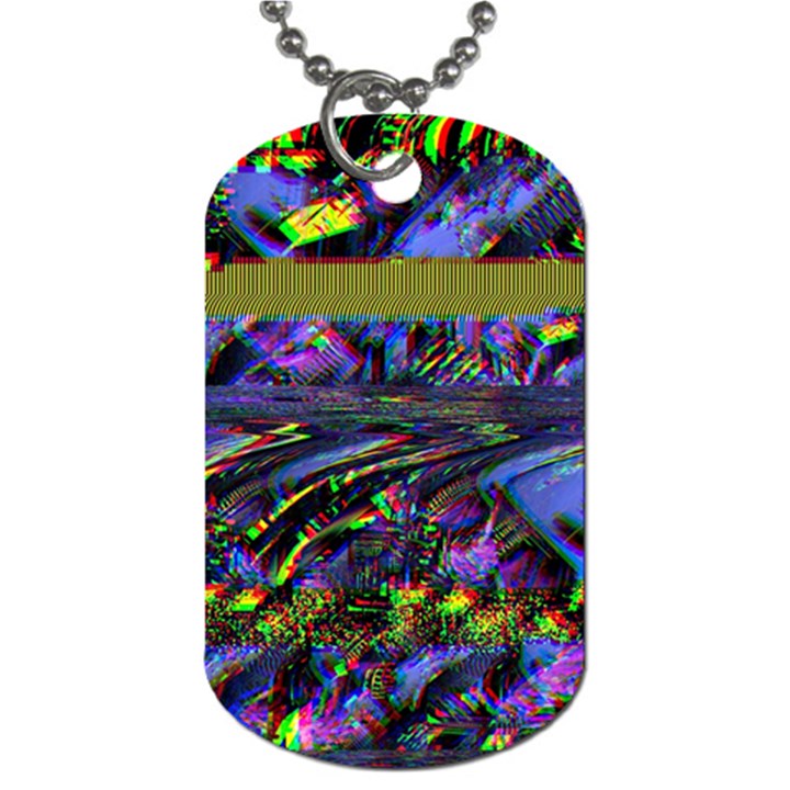 Unadjusted Tv Screen Dog Tag (Two Sides)