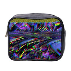 Unadjusted Tv Screen Mini Toiletries Bag (two Sides) by MRNStudios