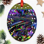 Unadjusted Tv Screen Oval Filigree Ornament (Two Sides) Back