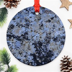 Marble Texture Top View Ornament (round)