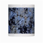 Marble Texture Top View White Mugs Center