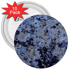 Marble Texture Top View 3  Buttons (10 Pack)  by dflcprintsclothing