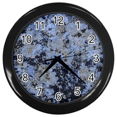 Marble Texture Top View Wall Clock (black)