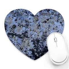 Marble Texture Top View Heart Mousepads