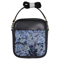 Marble Texture Top View Girls Sling Bag by dflcprintsclothing