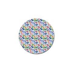 Beautiful Bright Butterflies Are Flying Golf Ball Marker by SychEva