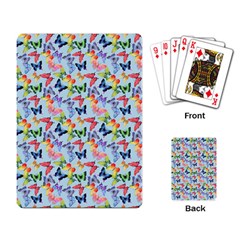 Beautiful Bright Butterflies Are Flying Playing Cards Single Design (rectangle) by SychEva