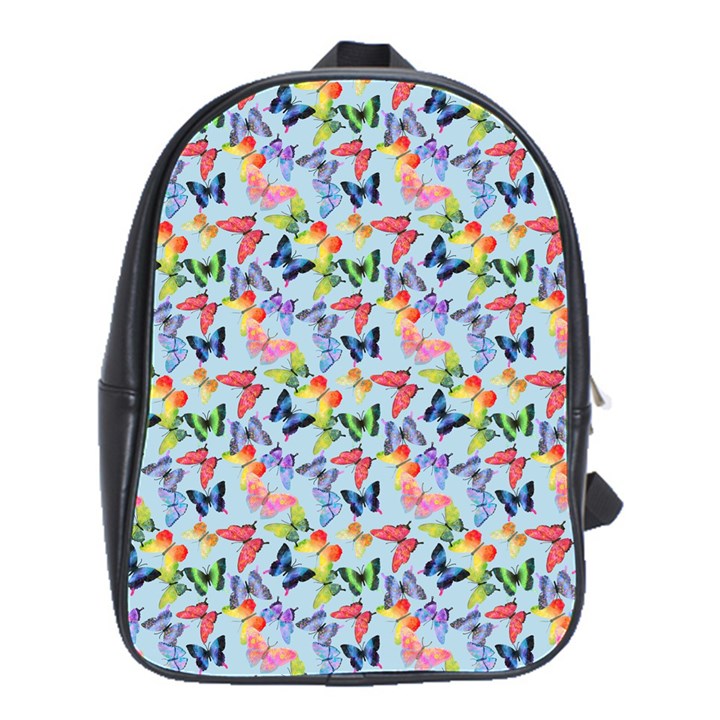 Beautiful Bright Butterflies Are Flying School Bag (Large)