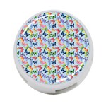 Beautiful Bright Butterflies Are Flying 4-Port USB Hub (Two Sides) Back