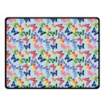 Beautiful Bright Butterflies Are Flying Fleece Blanket (Small) 50 x40  Blanket Front