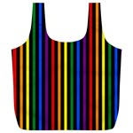 Gay Pride Vertical Rainbow Stripes Full Print Recycle Bag (XL) Front