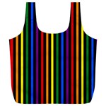 Gay Pride Vertical Rainbow Stripes Full Print Recycle Bag (XXXL) Front