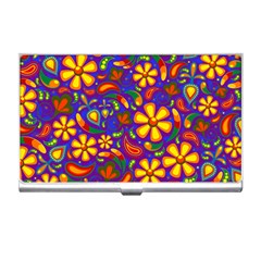 Gay Pride Rainbow Floral Paisley Business Card Holder by VernenInk