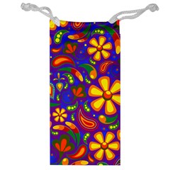 Gay Pride Rainbow Floral Paisley Jewelry Bag by VernenInk