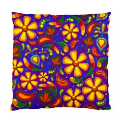 Gay Pride Rainbow Floral Paisley Standard Cushion Case (one Side) by VernenInk