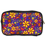 Gay Pride Rainbow Floral Paisley Toiletries Bag (Two Sides) Front