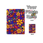 Gay Pride Rainbow Floral Paisley Playing Cards 54 Designs (Mini) Front - Spade2