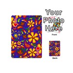 Gay Pride Rainbow Floral Paisley Playing Cards 54 Designs (Mini) Front - Heart6