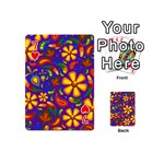 Gay Pride Rainbow Floral Paisley Playing Cards 54 Designs (Mini) Front - Heart7