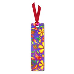 Gay Pride Rainbow Floral Paisley Small Book Marks by VernenInk