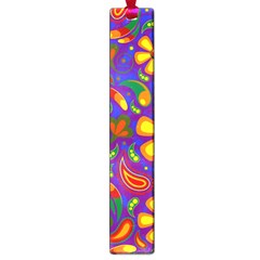 Gay Pride Rainbow Floral Paisley Large Book Marks by VernenInk