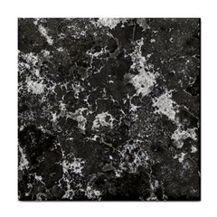 Dark Marble Camouflage Texture Print Tile Coaster by dflcprintsclothing