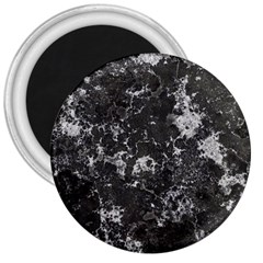 Dark Marble Camouflage Texture Print 3  Magnets by dflcprintsclothing