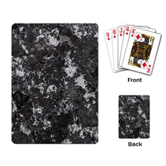 Dark Marble Camouflage Texture Print Playing Cards Single Design (rectangle) by dflcprintsclothing